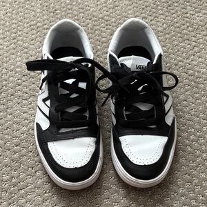 Vans Black and White Low-Top Sneakers